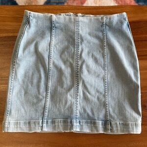 NWOT Free People Denim Skirt